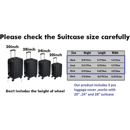 Full Transparent Luggage Cover – Waterproof, Dustproof, Durable PVC Suitcase Protector for Travel