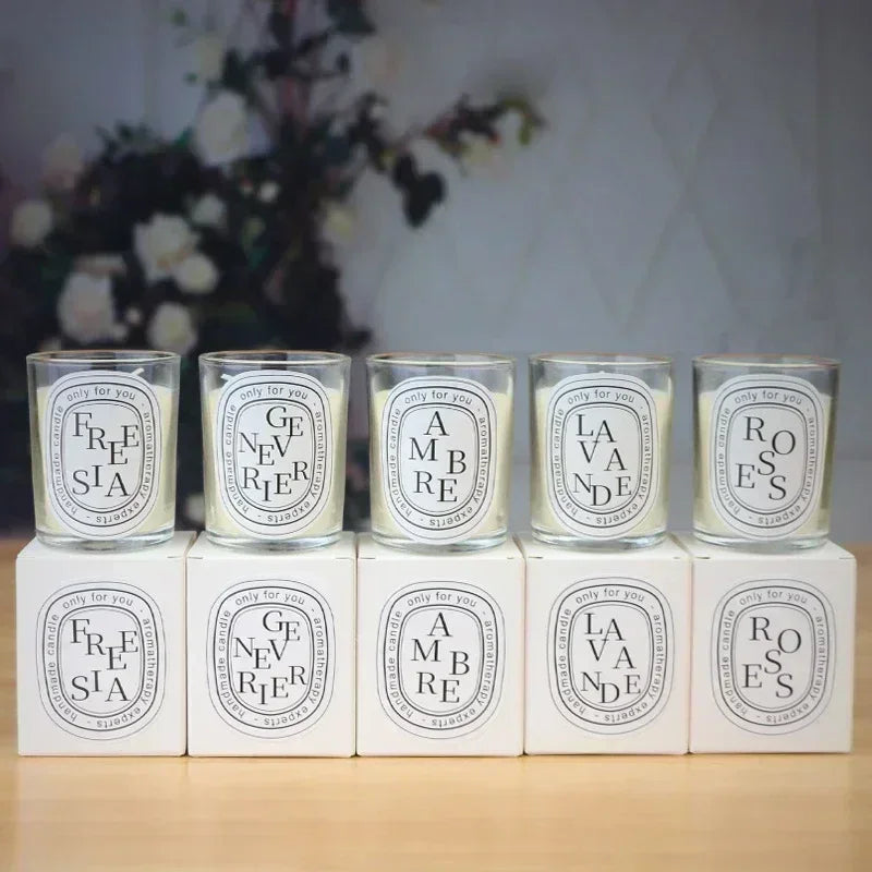 Romantic Transparent Scented Candle – Aromatic Gift Jar for Weddings & Special Occasions