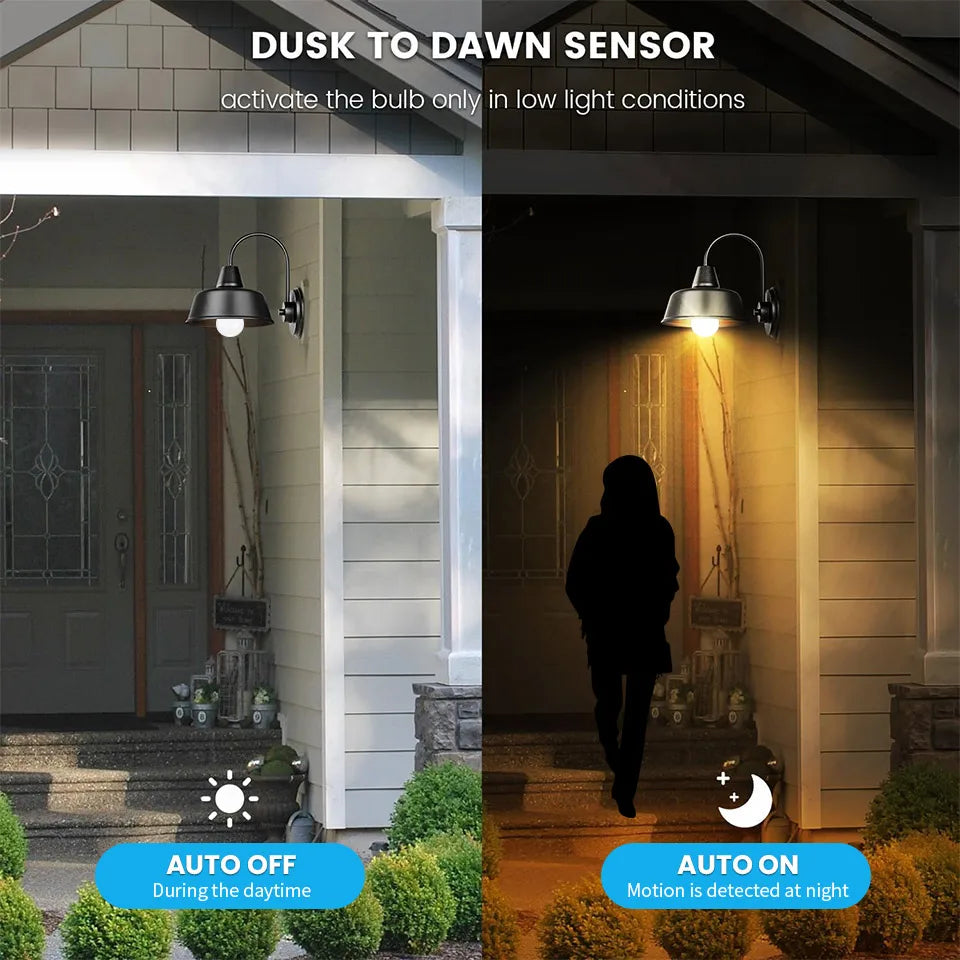 E27 LED Motion Sensor Bulb 6W–20W Radar Auto On Light Lamp 110V/220V for Home, Staircase & Pathway Lighting