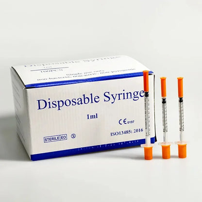 40/80PCS Disposable Veterinary Syringes - Sterile Insulin Needles for Pet & Animal Use