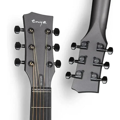 Enya NOVA GO SP1 Electric Guitar – 35 Inch Smart Carbon Fiber Acoustic with Pickup, Case, Strap, & Cable, Travel Guitarra Violão