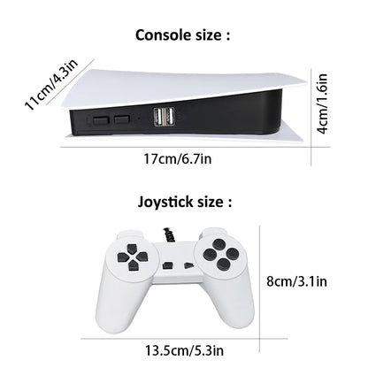 GS5 8-bit TV Video Game Console - AV Output, USB Plug & Play, Supports 200+ Nostalgic Games, Mini Classic Retro Game Station