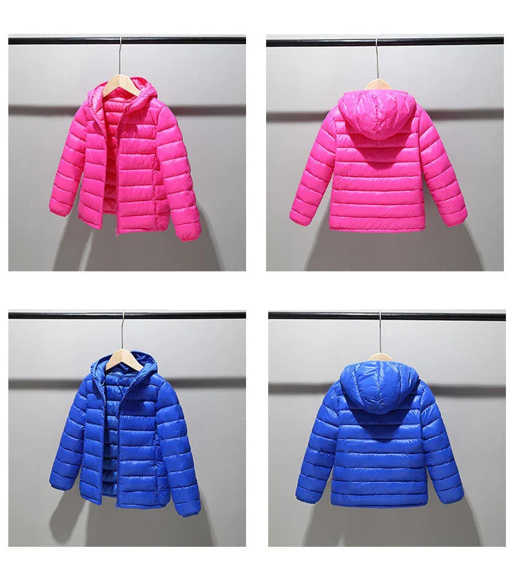Kids Down Jackets for Autumn & Winter – Warm Coats for Boys & Girls (3-14 Years), Toddler Outerwear