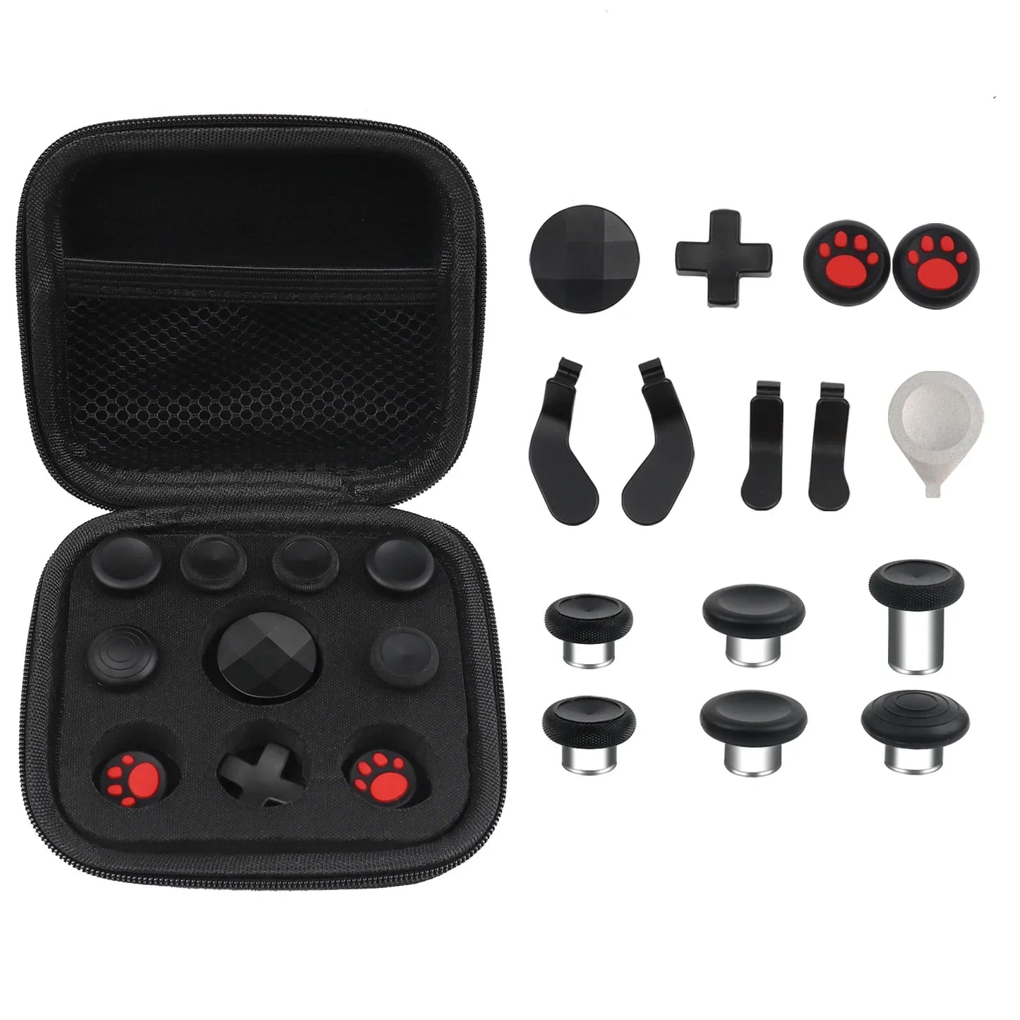 Xbox One Elite Series 2 Controller Accessories Kit – Metal D-Pad, Trigger Paddles & Thumb Stick Grips