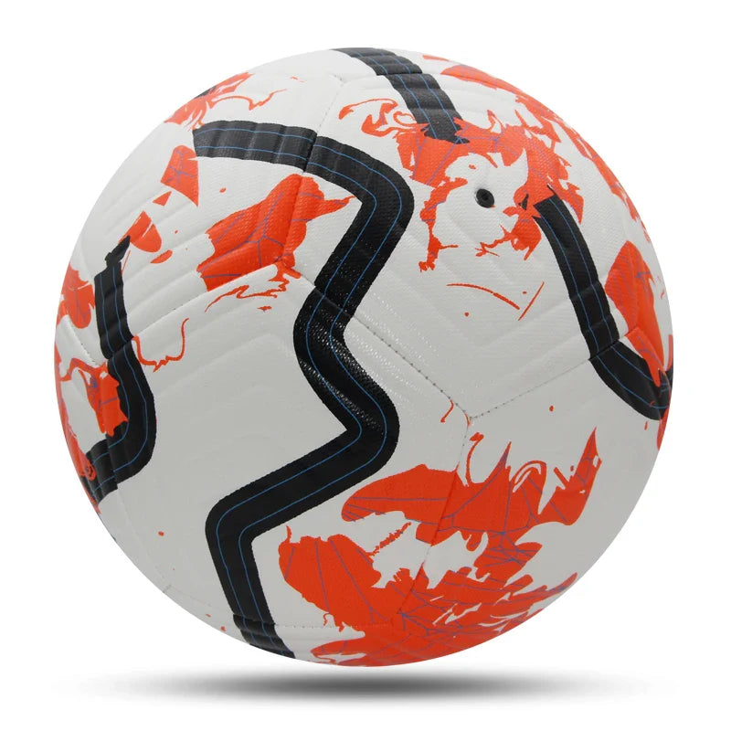 Standard Size 5 Soccer Ball - Machine-Stitched PU Material for Sports League, Outdoor Match & Football Training