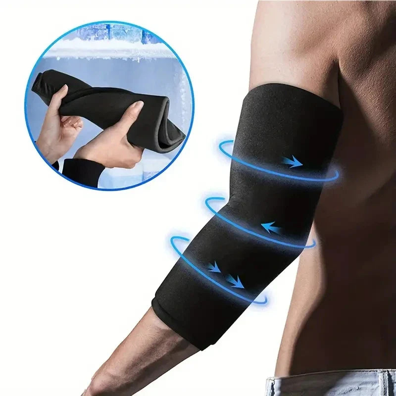 Reusable Gel Ice Sleeve Wrap — Hot & Cold Pack for Elbow, Knee, Ankle, Hand Pain Relief & Injury Therapy