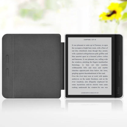 Slim PU Leather Case for KOBO Libra — Shockproof Smart Cover for Libra Colour 2024, Libra 2 2021 7" N428 N418 eBook with Clear Back
