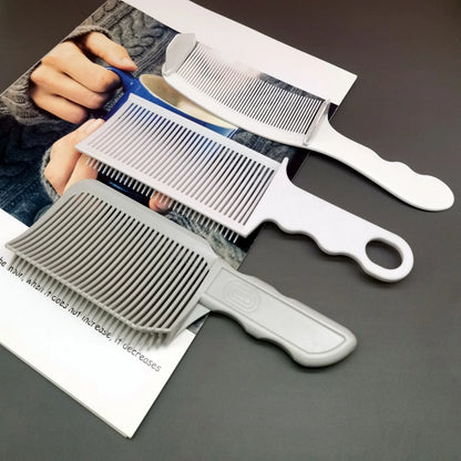 Barber Hair Comb Kit 1/2/3pcs – Flat Top & Fade Styling Comb for Men’s Haircuts