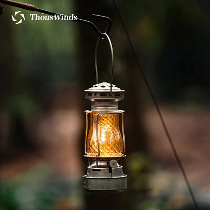 ThousWinds Twilight Kerosene Camping Lantern – Portable Retro Oil Lamp for Outdoor Picnic and Backpacking