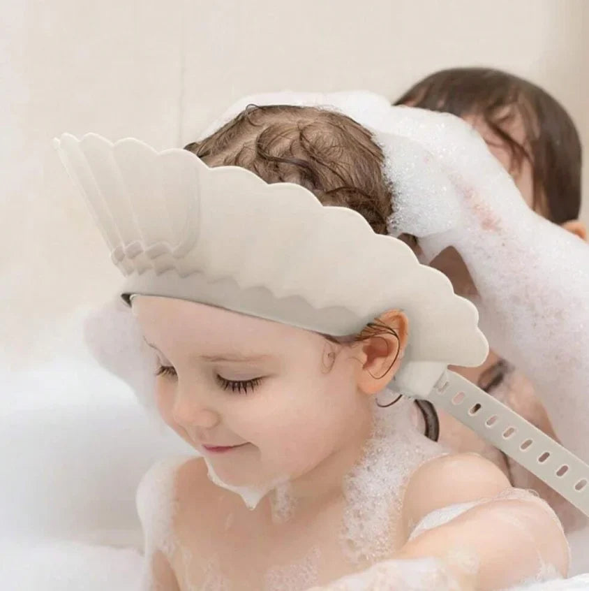 Baby Shower Soft Shampoo Cap – Adjustable Kids Bathing Hat with Ear Protection, Waterproof Head Cover for Safe Hair Washing