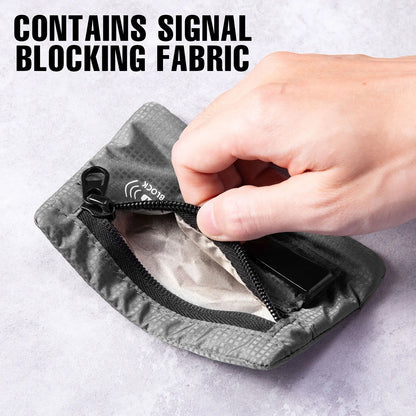 Large RFID Blocking Money Belt – Hidden Travel Pouch with Clip for Cash, Cards, ID & Keys for Men & Women