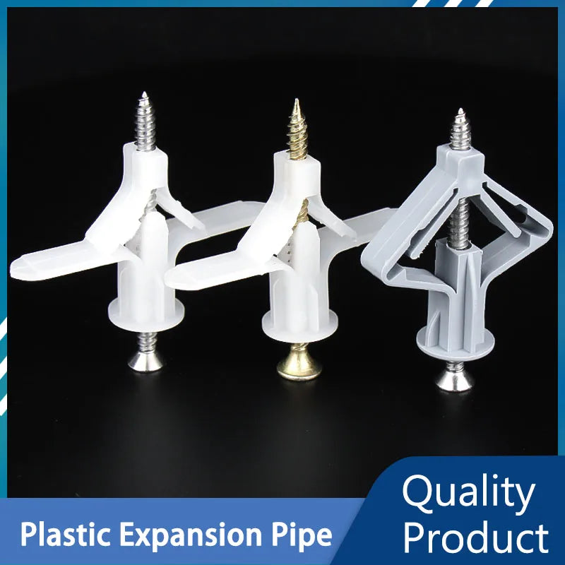 Plastic Expansion Drywall Anchor Kit — Self-Drilling Screws for Gypsum Board, Hollow Brick & Fiberboard