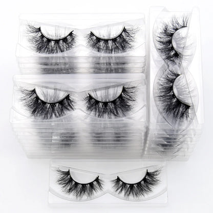 Visofree 3D Mink Eyelashes – 30/40/100 Pairs Handmade Full Strip Lashes with Tray, Cruelty-Free False Lashes for Makeup