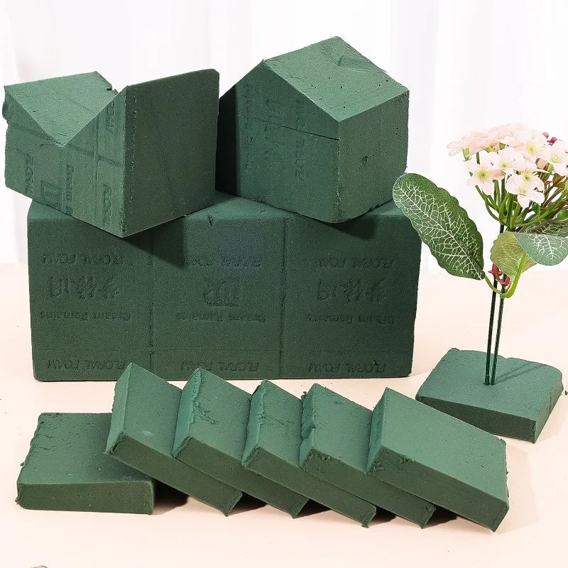 Floral Foam Blocks for Flower Arrangements – Wet Foam for Fresh & Artificial Flowers, Wedding & Party Decoration (1–6 Pack)
