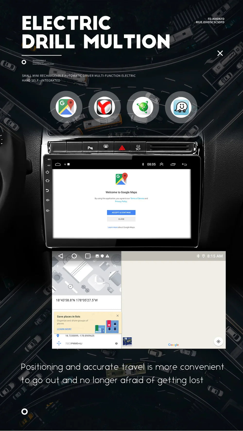 ESSGOO 2-Din Android Car Radio — 7/9/10" CarPlay Multimedia Player with GPS, Stereo Video Player for Tesla-Style, Nissan & Hyundai