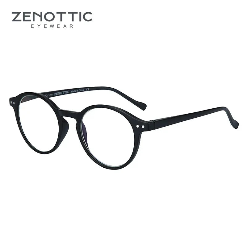 ZENOTTIC 2025 Retro Reading Glasses – Anti-Blue Light Blocking Eyeglasses for Women & Men, Diopter 0 to 4.0