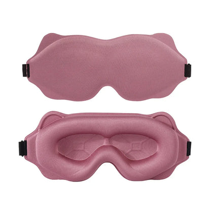 3D Padded Sleep Mask for Eyes — Soft Light-Blocking Eyepatch, Sleeping Aid & Eye Shade Blindfold