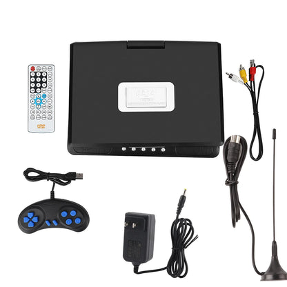 9 Inch Portable DVD Player - HD LCD Screen Media Player with Game Support, TV Function and FM Radio