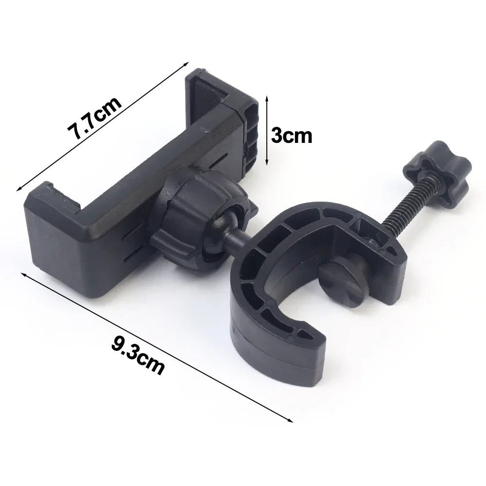 360° Rotating Tripod Phone Holder Mount Stand – Clip-On Microphone & Cellphone Support for All Smartphones Live Broadcast