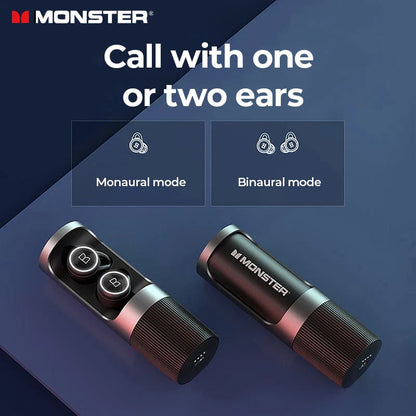 Monster Clarity 101 AirLinks TWS Earbuds | ENC Noise-Cancelling Waterproof Bluetooth Headphones