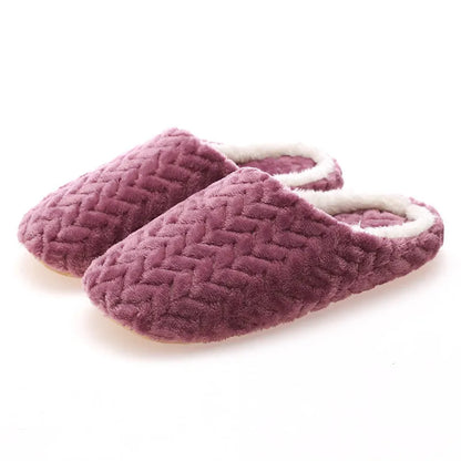 Unisex Fluffy Indoor Slippers — Soft Lightweight Anti-Slip Slides for Autumn & Winter Comfort