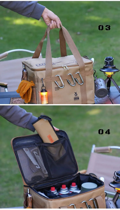 42L Large Outdoor Camping & Picnic Storage Box – Tactical Gear, Cookware & Equipment Organizer