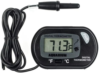 Waterproof Digital Aquarium Thermometer – Suction Cup Temperature Gauge for Fish Tanks & Reptiles