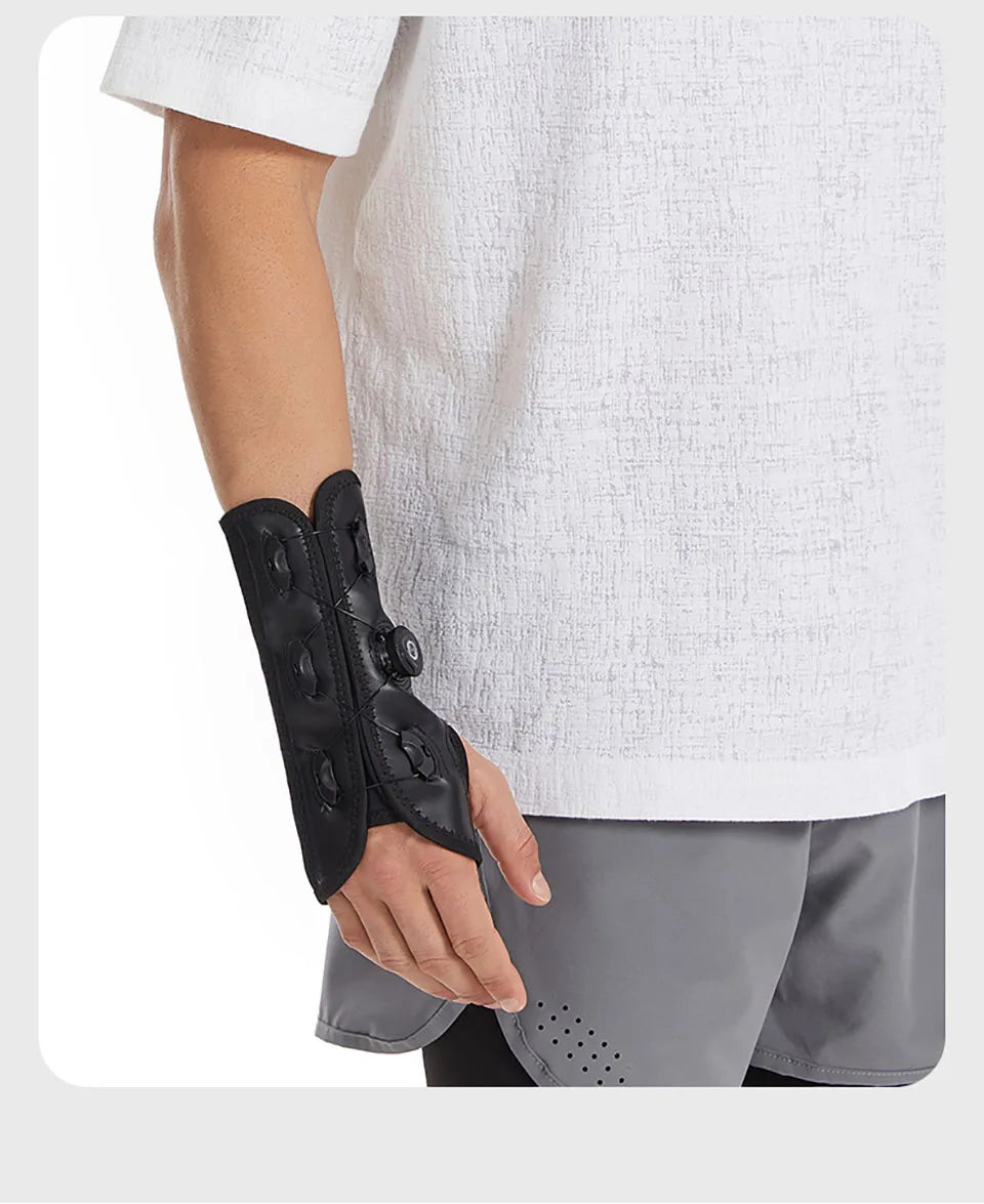 GOBYGO Knob Wrist Guard — Adjustable Tendon Sheath Brace with Removable Steel Plate for Comfort, Fixation & Compression Protection
