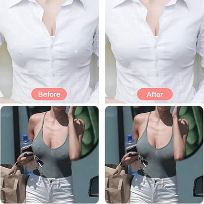 Women’s Push-Up Adhesive Bra – Strapless Silicone Bra, Reusable Breast Lift Tape & Nipple Covers