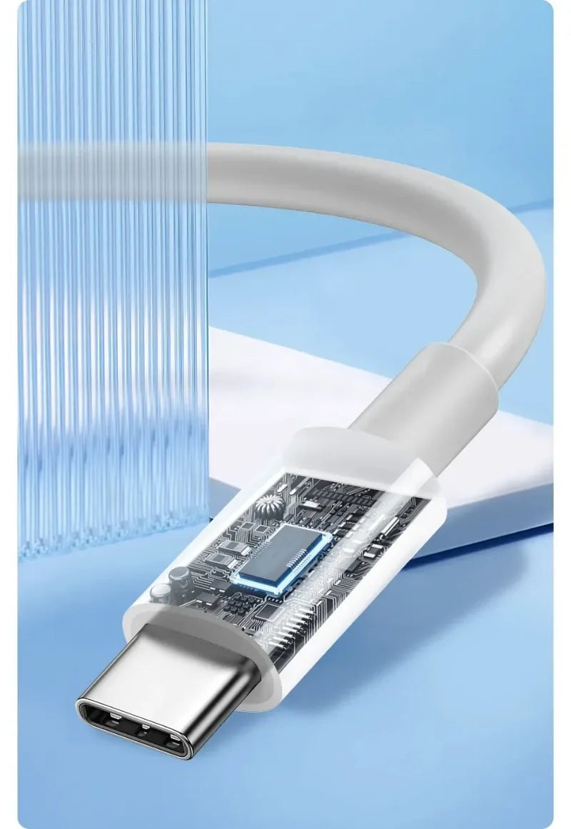 PD 60W USB-C to USB-C Fast Charging Cable – 2M Power Delivery Cord for iPhone 6-16 Series, iPad & USB-A Devices