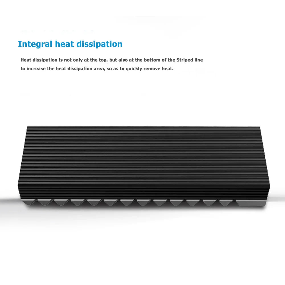 Jonsbo M.2 SSD NVMe Heat Sink - Aluminum 2280 SSD Gasket with Silicone Thermal Pad for PC