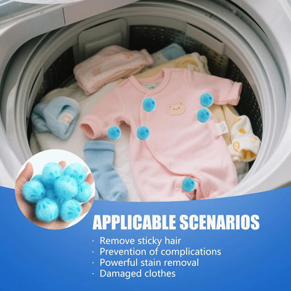 Reusable Pet Hair Filter Balls - Washing Machine Lint Remover Floating Balls for Dog & Cat Hair Catcher