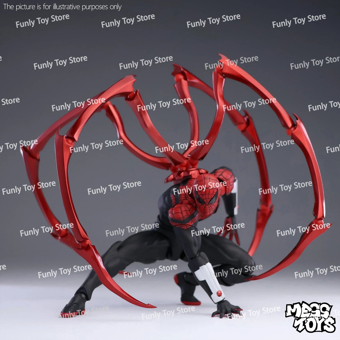 Mess Toys Superior Spider-Man Action Figure – Doctor Octopus Peter Parker Anime Collectible Toy Gift