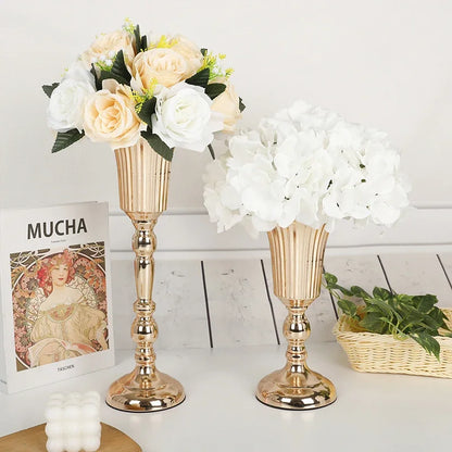 Retro Wrought Iron Flower Pots — Wedding, Dried Flower & Home Decoration Vases for Hotel & Event
