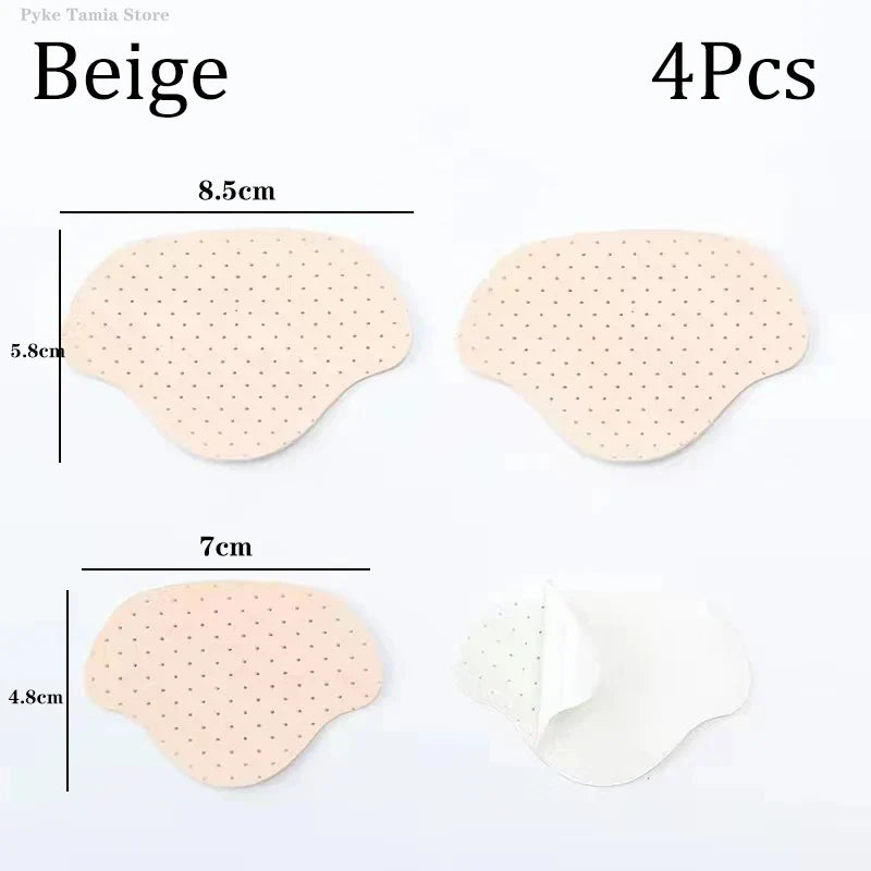 4pcs Heel Repair Patches – Breathable Shoe Hole Repair Stickers, Anti-Wear Heel Pads & Insoles Protector Inserts for Sneakers Foot Care