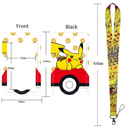 Pikachu Neck Strap Lanyard for Keys – ID Badge Holder, Keychain, Key Rings, Fashion Accessory Gift