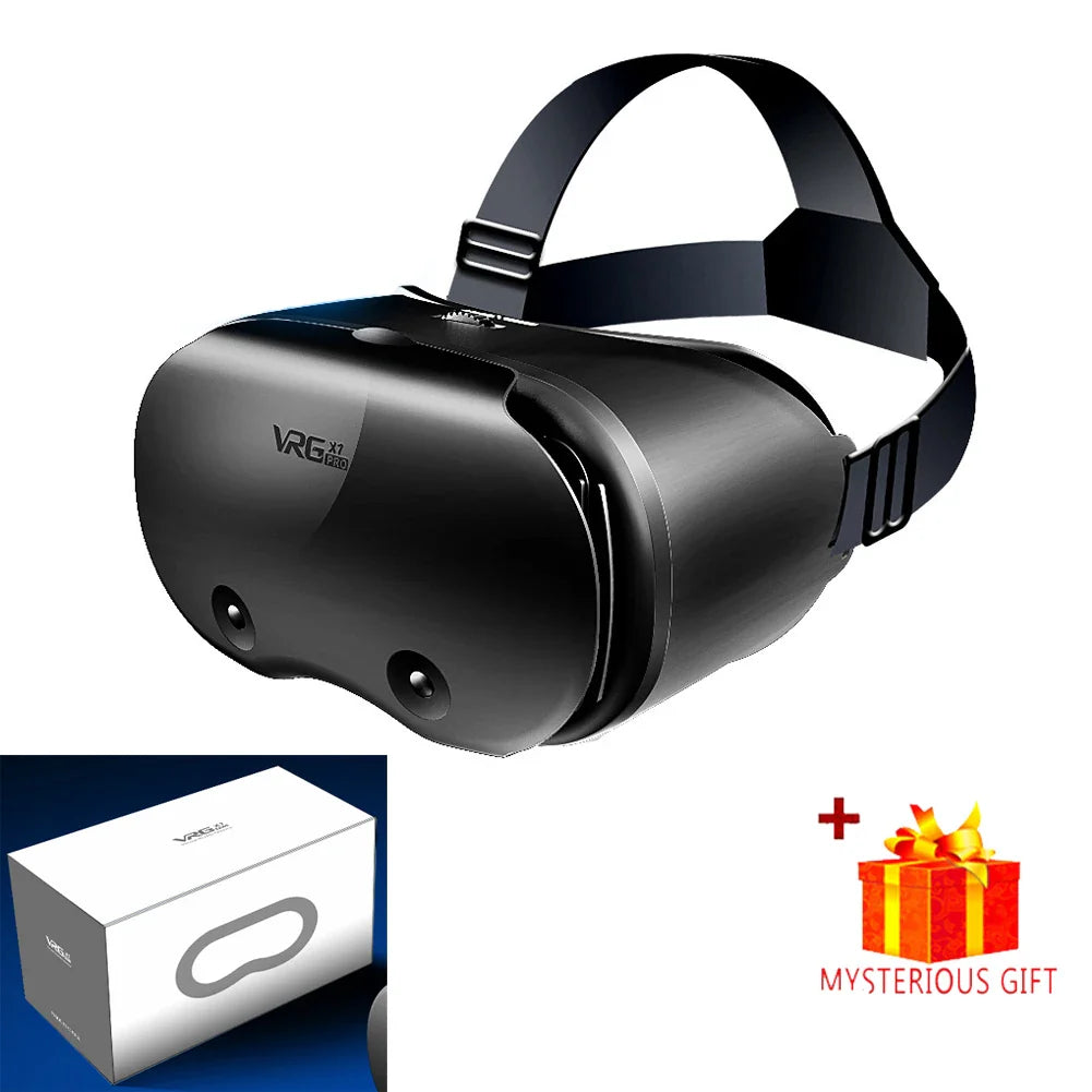 3D Virtual Reality VR Headset for iPhone & Android Smartphones – Immersive Mobile Phone VR Glasses with Real Lenses Goggles