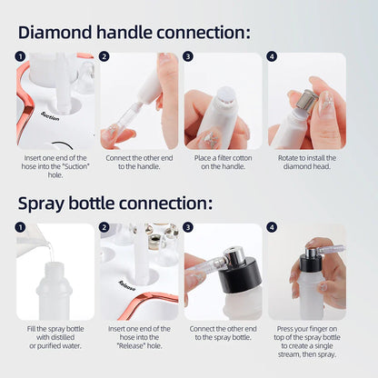 Professional Diamond Microdermabrasion Machine – At-Home Facial Peeling & Deep Cleaning Skin Care Tool