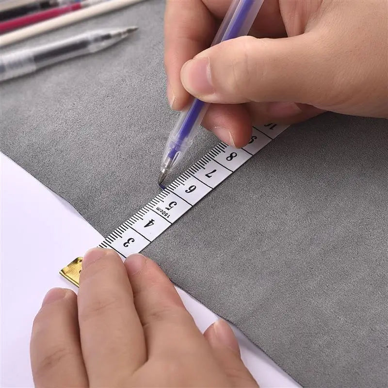 10Pcs Heat Erasable Fabric Marker Pens — Temperature Disappearing Pens for DIY Sewing, Craft & Fabric Marking
