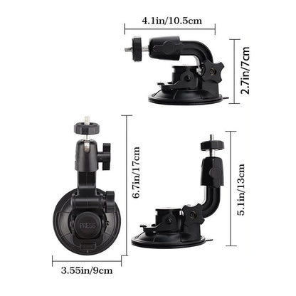 Suction Cup Mount for GoPro Hero 3-13 & Max – Compatible with DJI Osmo 3-5 & Insta360 X3/X4 Accessories