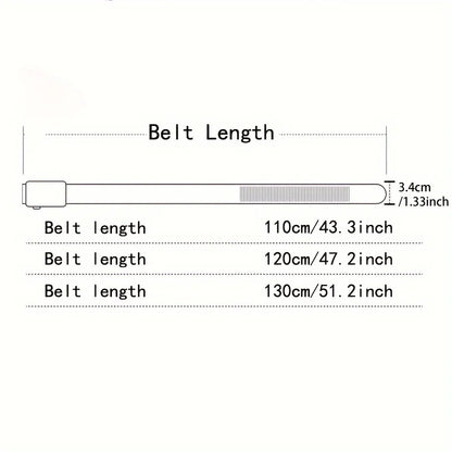 Men's Business Belt with Alloy Automatic Buckle – Luxury Casual High-Quality PU Leather Jeans Strap