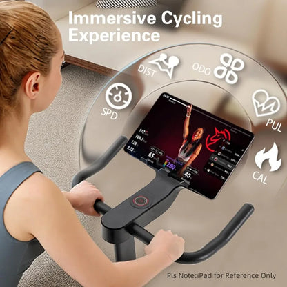 Indoor Stationary Cycling Bike – Adjustable Magnetic Resistance, Smart App Integration, 300lb Capacity Stable Exercise Bike