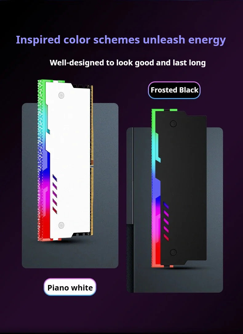 TEUCER ARGB RAM Cooling Kit – Memory Heat Sink Vest for PC Desktop Computers