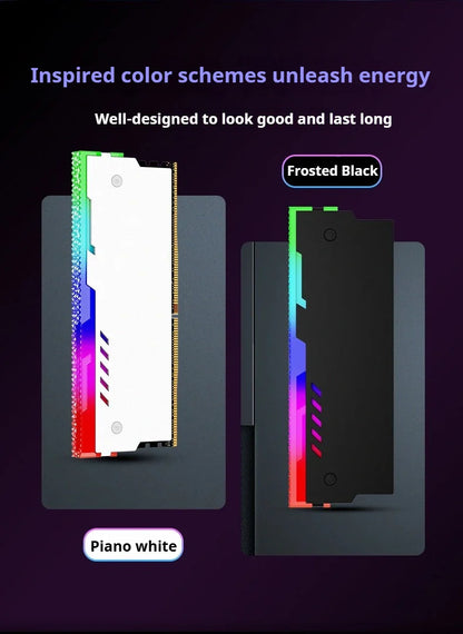 TEUCER ARGB RAM Cooling Kit – Memory Heat Sink Vest for PC Desktop Computers