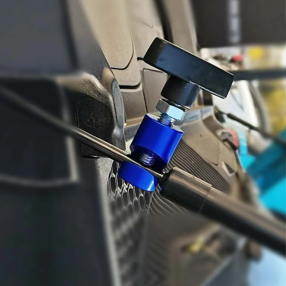 Universal Car Hood Holder: Anti-Slip Clamp for Gas Strut Safety - Engine Cover Lifting Support Rod Tool for Secure Fixing