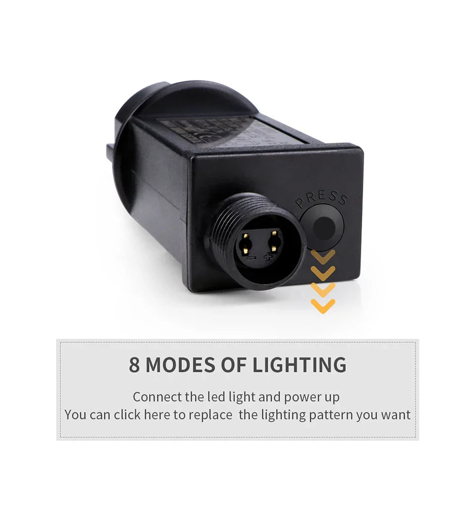 Outdoor LED String Lights — Waterproof Christmas & Fairy Garland for Garden, Home, and Holiday Party Decor