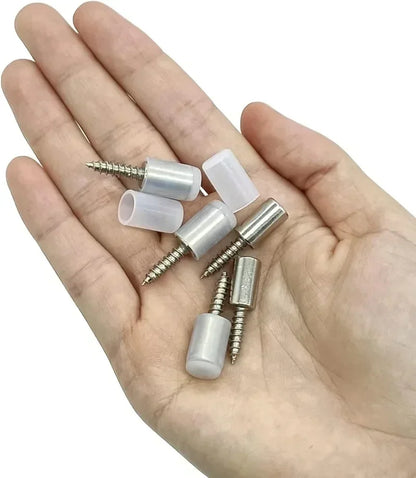 50/5Set Cross Self-Tapping Screws with Rubber Sleeve : Ideal for Laminate Support, Wardrobe, Cabinet, and Glass Partition Nails