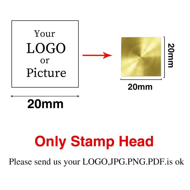 Custom Logo Wax Seal Stamp – Personalized Metal Stamps for Invitations, Gifts & Branding