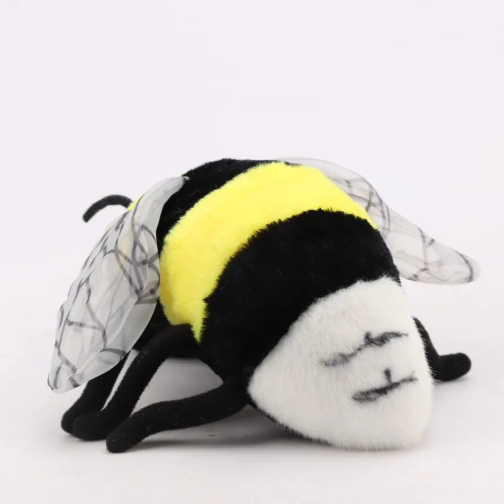 Lifelike Bee Plush Toy – Soft Stuffed Honeybee for Kids, Insect Lovers & Home Decoration (2 Sizes)
