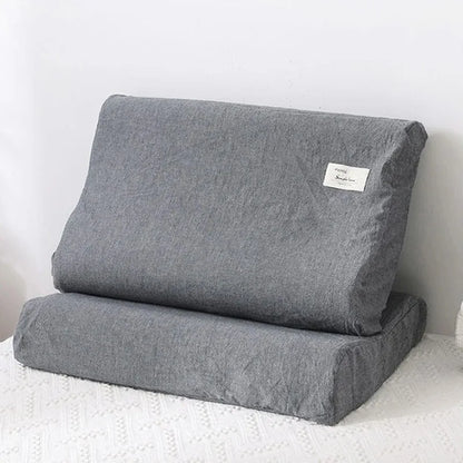 30x50cm Cotton Latex Pillowcase – Washable Memory Foam Pillow Cover for Bedroom